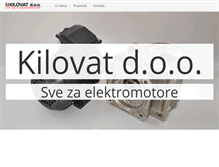 Tablet Screenshot of kilovat.hr